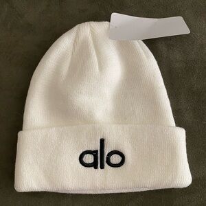 ALO Yoga White Beanie